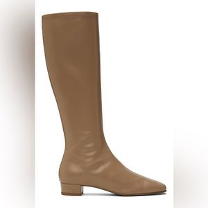 BY FAR Edie Leather Knee-High Boots in Tan size 36 US 6
